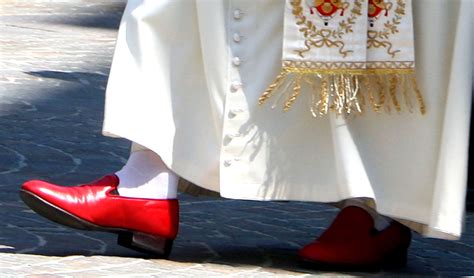 red prada loafers pope|pope benedict red shoes meaning.